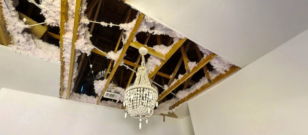 Ceiling repair in Pharr